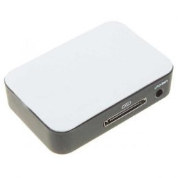 Nabíjacia dokovacia stanica s 3,5 mm Line Out pre iPhone 4 - čierna