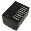 Otočný USB Hub 2.0 - čierny