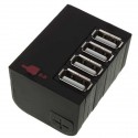 Otočný USB Hub 2.0 - čierny