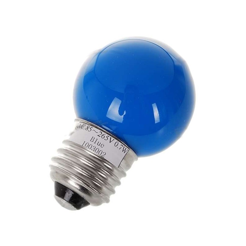 0,7W LED úsporná žiarovka - modré svetlo