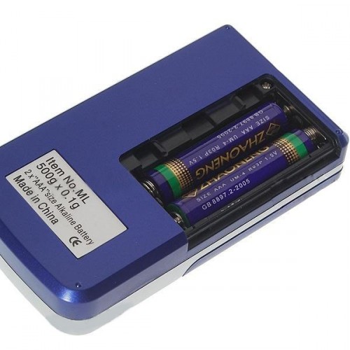 Vrecková digitálna váha s podsvieteným LCD max 500g rozlíšenie 0,1g