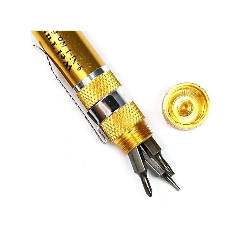 Presné magnetické skrutkovače 9-dielna sada