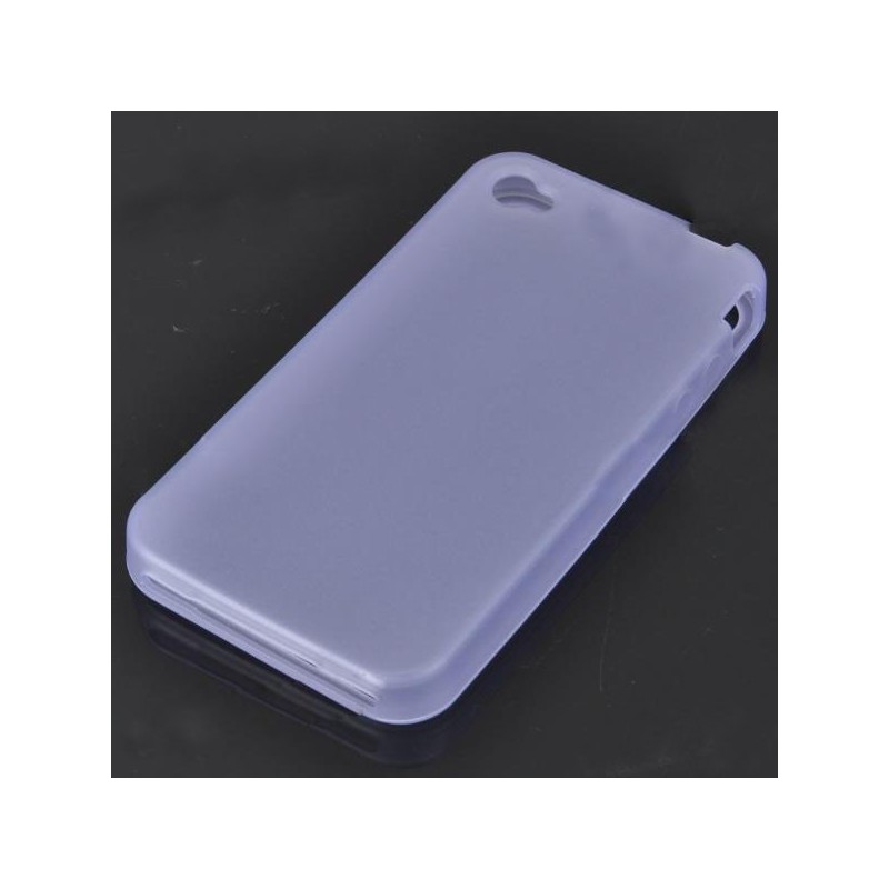 Ochranné silikónové puzdro pre iPhone 4 - priehľadná modrá Ochranné silikónové puzdro pre iPhone 4 - priehľadná modrá