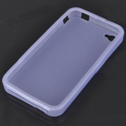 Ochranné silikónové puzdro pre iPhone 4 - priehľadná modrá