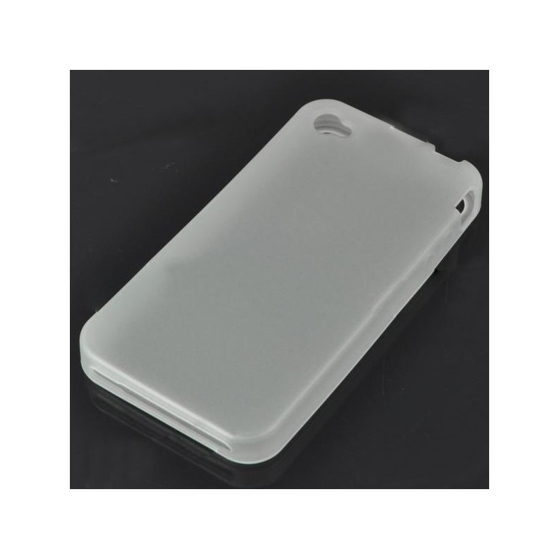 Ochranné silikónové puzdro pre iPhone 4 - priesvitná biela Ochranné silikónové puzdro pre iPhone 4 - priesvitná biela