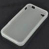 Ochranné silikónové puzdro pre iPhone 4 - priesvitná biela