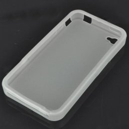 Ochranné silikónové puzdro pre iPhone 4 - priesvitná biela