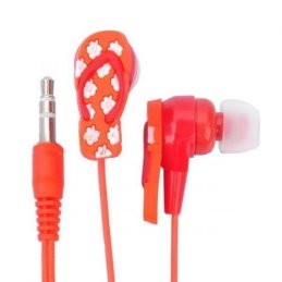 Štýlové slúchadlá v tvare papučky červené