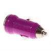 USB napájací adaptér autonabíjačka (fialová)