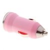 USB napájací adaptér autonabíjačka (ružová)