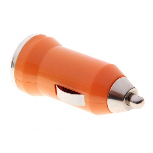 USB napájací adaptér autonabíjačka (oranžová)