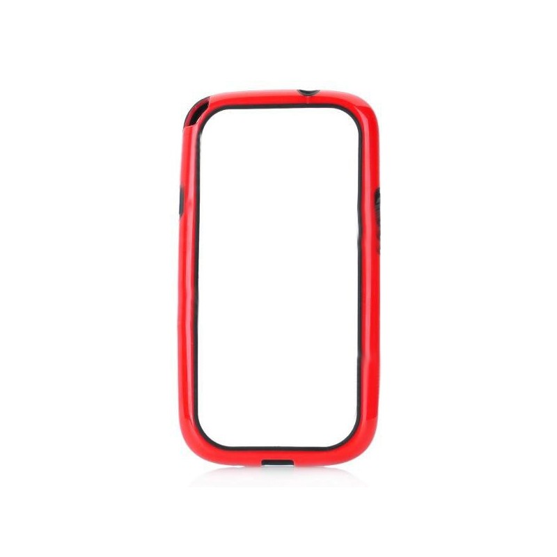 Ochranný rám silikón+plast pre Samsung i9300 Galaxy S III červený Ochranný rám silikón+plast pre Samsung i9300 Galaxy S III červený