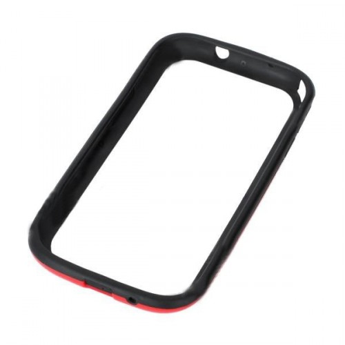 Ochranný rám silikón+plast pre Samsung i9300 Galaxy S III červený