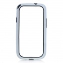 Ochranný rám silikón+plast pre Samsung i9300 Galaxy S III čierno-biely