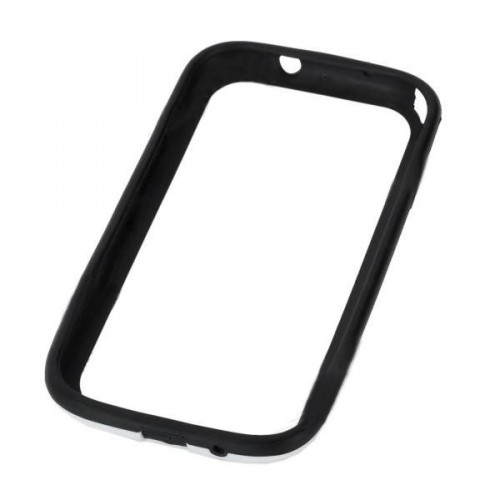 Ochranný rám silikón+plast pre Samsung i9300 Galaxy S III čierno-biely