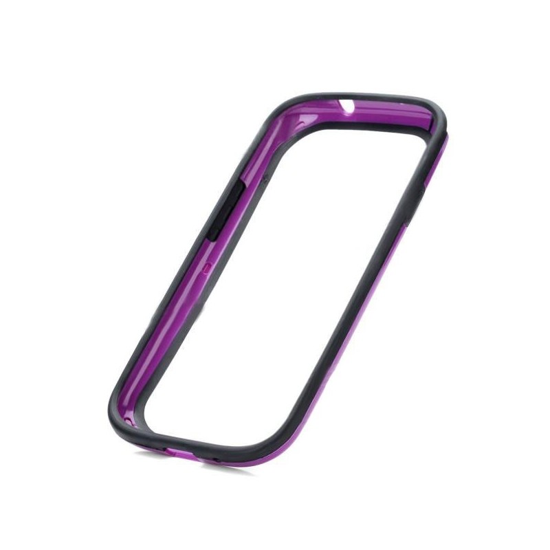 Ochranný rám silikón+plast pre Samsung i9300 Galaxy S III čierno-fialový Ochranný rám silikón+plast pre Samsung i9300 Galaxy S III čierno-fialový