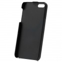 Ochranný hliníkový zadný kryt pre iPhone 5 čierno-strieborný