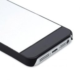 Ochranný hliníkový zadný kryt pre iPhone 5 čierno-strieborný