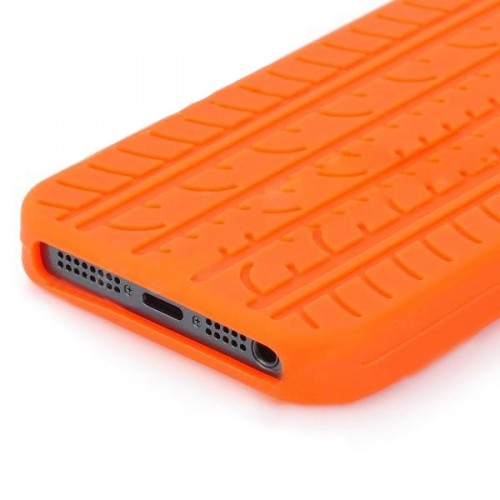Ochranné silikónové púzdro pre iPhone 5 - oranžové