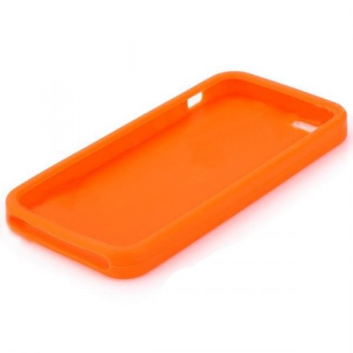 Ochranné silikónové púzdro pre iPhone 5 - oranžové