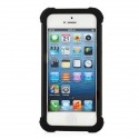 Ochranné púzdro silikón/plast pre iPhone 5 čierne