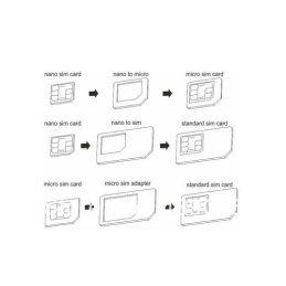 4 v 1 nano SIM na micro SIM adaptér a micro SIM to Standard SIM adaptér