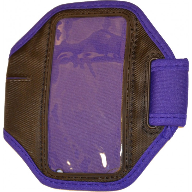Fialové športové púzdro na ruku pre iPhone 5 / iPhone 4 4S s dierou na slúchadlá Fialové športové púzdro na ruku pre iPhone 5 / iPhone 4 4S s dierou na slúchadlá