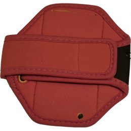 Ružové športové púzdro na ruku pre iPhone 5 / iPhone 4 4S s dierou na slúchadlá