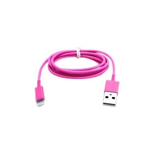 Kábel Lightning to USB 1m rúžový