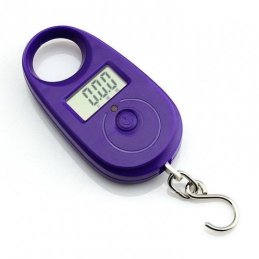 Závesná váha do 25kg presnosť 5g fialová