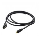 Mini HDMI na HDMI pripojovací kábel - čierny (105 cm)