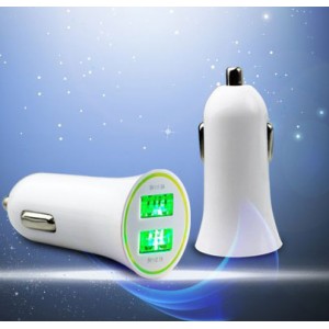 3,1A USB nabíjací adaptér do autozapaľovača s 2 USB portami