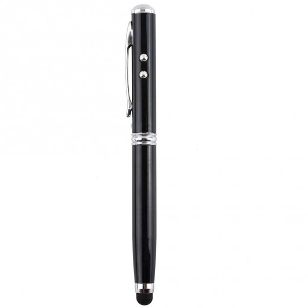 4v1 Laser LED Pero Stylus čierne 4v1 Laser LED Pero Stylus čierne