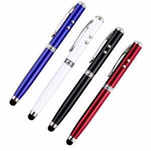 4v1 Laser LED Pero Stylus čierne