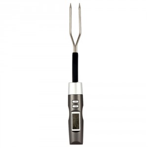 Grilovacia vidlička s teplomerom BBQ