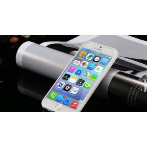 Biely silikónový zadný kryt pre iPhone 6 Plus