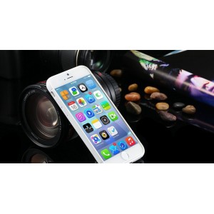 Biely silikónový zadný kryt pre iPhone 6 Plus
