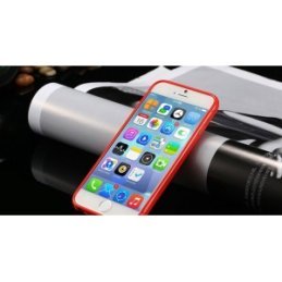 Červený silikónový zadný kryt pre iPhone 6 Plus