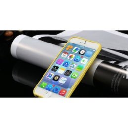 Žltý silikónový zadný kryt pre iPhone 6 Plus