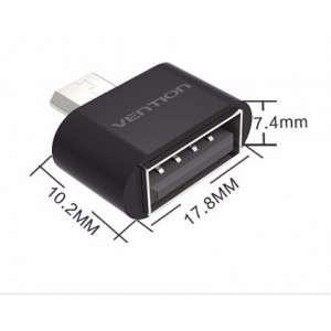 Vention microUSB OTG Adaptér biely