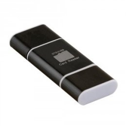 USB 2.0 OTG adaptér/čítačka microSD - čierny