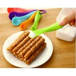 5ks farebné plastové odmerky 1-15g