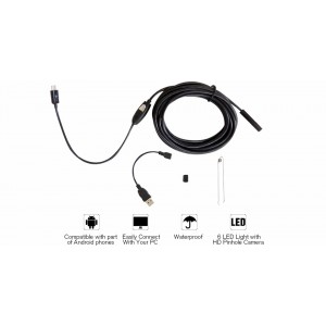 5m Android endoskop s LED