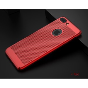 iPhone X zadný MESH kryt červený