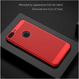 iPhone X zadný MESH kryt červený