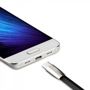 1m SUPTEC USB-C Fast Charge kábel čierny