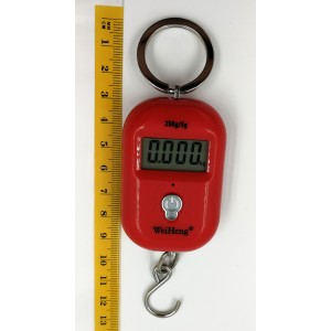 WH-A21 mini digitálna závesná váha do 25kg červená