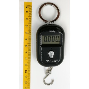 WH-A21 mini digitálna závesná váha do 25kg čierna