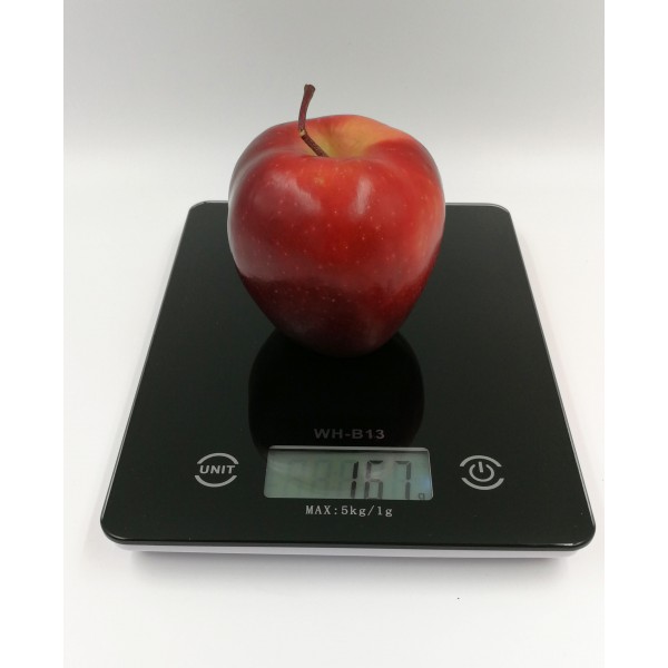 WH-B13 čierna digitálna kuchynská váha do 5kg