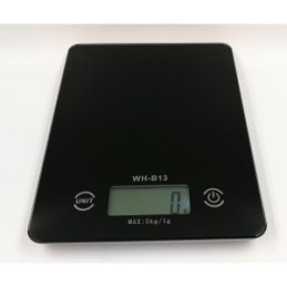 WH-B13 čierna digitálna kuchynská váha do 5kg